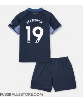 Günstige Tottenham Hotspur Ryan Sessegnon #19 Auswärts Trikotsatzt Kinder 2023-24 Kurzarm (+ Kurze Hosen)